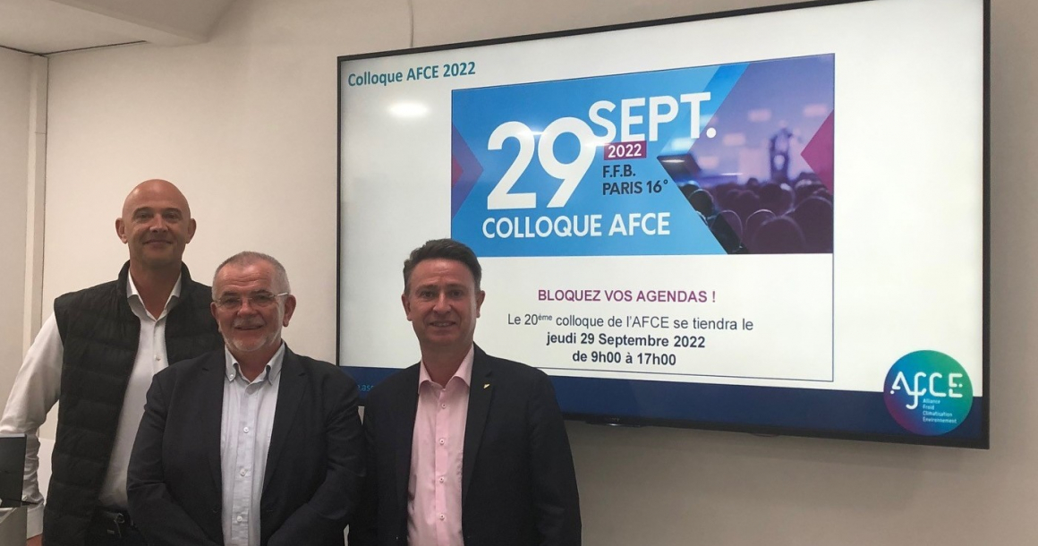  L'AFCE représentée ici par Laurent Guégan, Bernard Philippe et Frédéric Pignard, organise son 20e colloque le 29 septembre à Paris