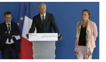 Bruno Le Maire, ministre de l’Economie, des Finances et de la Souveraineté industrielle et numérique, Olivia Grégoire, ministre déléguée chargée des Petites et Moyennes Entreprises, du Commerce, de l'Artisanat et du Tourisme, et Olivier Klein, ministre délégué chargé de la Ville et du Logement, ont annoncé, jeudi 22 septembre, les 13 premières mesures issues des travaux des Assises du bâtiment et des travaux publics.